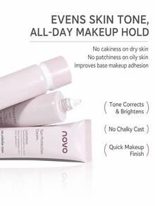 NOVO Makeup Primer, Even Skin Tone, Blur Pores, Lightweight & Non-Greasy, Long-Lasting Base, Improve Dull Skin Tone, Suitable For Daily Commute, Date And Outdoor Makeup - 03#No-makeup Look - View 5