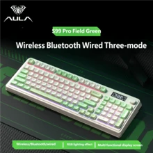 AULA 99-Key Wireless Mechanical Tactile Keyboard And Mouse Combo, RGB Backlit, 3-Mode Gaming Keyboard, USB External Bluetooth Computer Keyboard And Mouse, Compatible With PC, Laptop, Mac - View 16