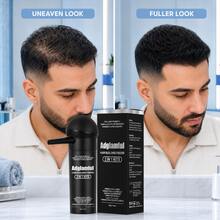 Adglamful 30g Fiber Powder With Spray Nozzle, Fiber Powder Tool Set, Clean And Mess-Free, Hair Thickening Fibers, Natural Effect, Suitable For Daily Use By People With Thinning Hair - Multicolor - View 2