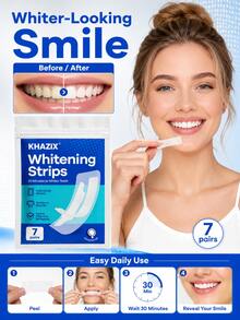 7pcs Tooth Decorative Stickers, Gentle And Non-Irritating, Suitable For Party Decoration, Holiday Dress-Up, Suitable For Various Holidays - Multicolor - View 2