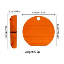 Multifunctional Silicone Folding Cutting Board, Thickened Double-Sided Use, Portable Outdoor Chopping Board, Also Can Be Used As Heat-Resistant Mat And Clay Pot Placemat - Multicolor - View 3