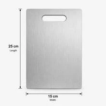 3pcs/Set 30*40cm, 23*34cm, 20*30*15*25cm High Quality Titanium Steel Cutting Boards - Double-Sided, Stainless Steel, Smooth Surface, Suitable For Kitchen And Dining Table Use - Multicolor - View 15