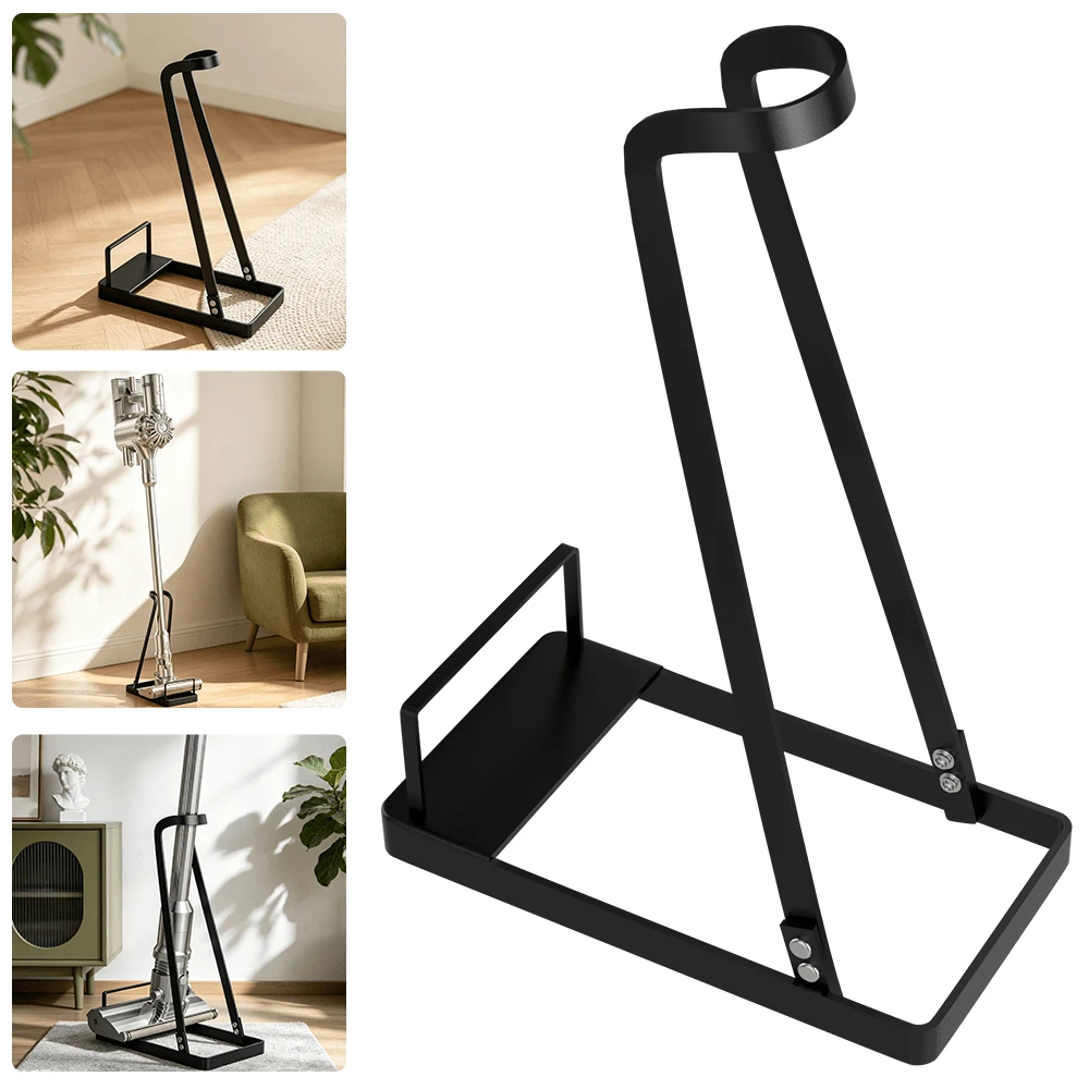 Lislark Vacuum Cleaner Rack, Freestanding Handheld Vacuum Cleaner Storage Rack, Storage Rack, Organization Rack, Open Rack Design Suitable For Vacuum Cleaners, Multifunctional Rack I Vacuum Cleaner Rack I Vacuum Cleaner Stand I Upright Vacuum Cleaner - Black Regular - View 1