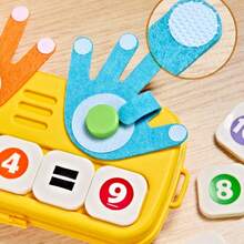 Multifunctional Finger Counting Blocks Baby Number Cognition Addition And Subtraction Math Practice Parent-Child Interactive Early Education Toy - Multicolor - View 3
