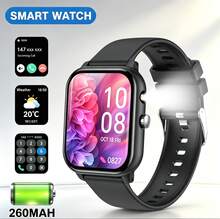 NcmRyu 1.83 Inch HD Display Smart Sports Watch, Flashlight, 260mAh Battery, Bluetooth Calling, Multiple Sports Modes, Suitable As Gift For Friends And Couples, Compatible With Android And IOS - View 2