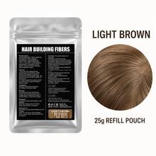 Bubuk Serat Rambut Isi Ulang 25g, Pilihan Warna Beragam, Menutupi Rambut Tipis dengan Cepat, Bubuk Pengental Rambut Tampak Alami untuk Pria dan Wanita - MultiWarna - View 8