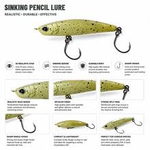 1pc Painted Sinking VIB Lure Minnow Pencil Bait Bionic Plastic Hard Lure Micro Fishing Bait 5cm 3.8g - A - View 2