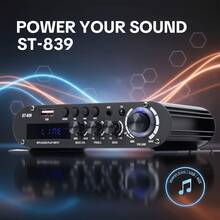 HiFi Car Audio Amplifier 2.1 Channel – Powerful Subwoofer Amplifier With Bass/Treble Adjustment, Clear Stereo Sound, Suitable For RV/Vehicle/KTV/Home, Easy Installation - Amplifier - View 7