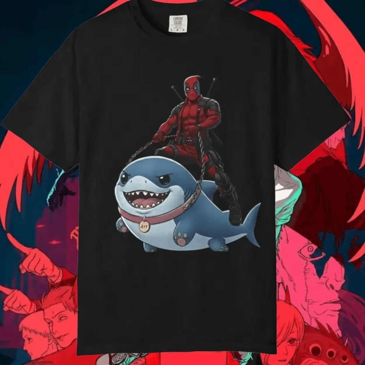 Men T-Shirts - 黑色 - 查看 1