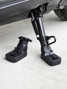 Pelindung Pijakan Samping Sepeda Motor Universal, Bantalan Penyangga Samping Silikon Hitam Anti Selip dan Tahan Aus, Pelindung Pedal Pijakan Samping yang Diperbesar, Cocok untuk Sepeda Motor, Sepeda Listrik, dan Aksesori Modifikasi Skuter Listrik - A - View 2