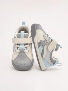 Balabala Toddler First Walking Shoes 2026 Spring/Autumn New Classic Anti-Slip Bread Shoes Children's Shoes - Gray Blue - View 1