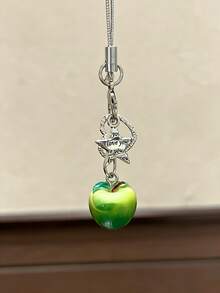 1pc 3D Apple Star Phone Charm, Cute Decor Pendant, Usable As Phone Lanyard And Bag Charm, Versatile Multi-Purpose Accessory - Multicolor - View 4