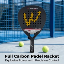 Full Carbon Fiber Plate Tennis Racket With Matching Storage Bag, High Rigidity Shock-Absorbing Handle, Stable Ball Control Lightweight Beach Tennis Racket, Suitable For Intermediate To Advanced Players - Multicolor - View 8