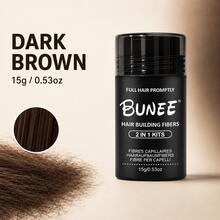 BUNEE Hair Fiber Powder 15g Single Bottle, Gentle & Non-Irritating Coverage For Thinning Hair, Natural-Looking Hair Filler Powder, Waterproof, Sweat-Resistant, Long-Lasting Hold, Suitable For Men & Women, Sensitive Scalp Friendly - Multicolor - View 9