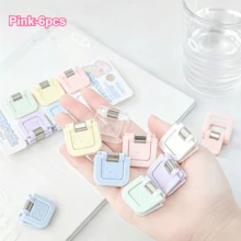 Set de 6 piezas - Clips mini multifuncionales - Clips de papel lindos, clips para notas, organizadores de exámenes/archivos, suministros de oficina, papelería de moda, clips de fijación confiables, esenciales para trabajadores de oficina - cuadrado - Ver 14