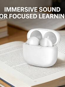 Earbud Bluetooth Nirkabel Sejati TWS, Earphone Bluetooth 5.3 Stereo HiFi: Suara Berkualitas Tinggi, Panggilan Peredam Kebisingan Cerdas, Latensi Sangat Rendah - Putih - View 3