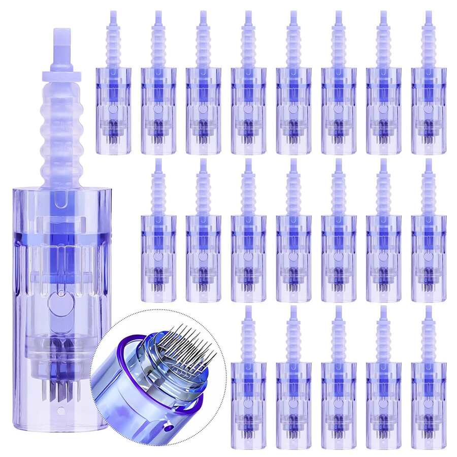 0.25mm Needle Tip Replacement Cartridge, Disposable Microneedle Roller Needle, 12-Pin/36-Pin/42-Pin/Round Nano, Suitable For Dr Pen A1/A6/M5/M7/N2 - Multicolor - View 1