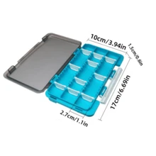 Mini Multifunctional Fishing Accessory Box, Shiny Fishing Gear Tool Box, Compact Portable Bait Box, Lure And Bait Storage Box - Multicolor - View 4