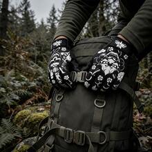 FUNTIMES 1 Pair Non-Slip Full-Finger Outdoor Sports Universal Gloves - Black - View 7