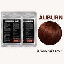 Hair Thickening Fiber Powder Refill 2 Bags 25g*2 Total 50g Multi-Color Options Natural Hair Visual Filling Unisex Hair Filler Powder Waterproof Sweat-Resistant Long-Lasting Non-Fading - Multicolor - View 8