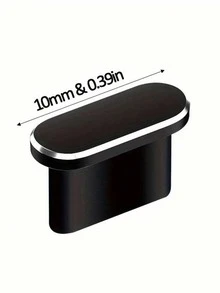 1 buah Penutup Debu Logam dengan Kotak Penyimpanan, Warna Asli, Penutup Pelindung Port Pengisian USB-C, Kompatibel dengan Smartphone Seri 17 Pro Max 16 15 Tipe-C - MultiWarna - View 3