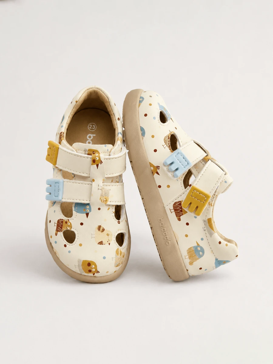 Balabala 2025 New Baby Anti-Slip Walking Shoes, Soft And Breathable - Beige - View 1