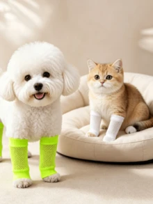 4/8pcsBreathable Mesh Elbow And Knee Sleeves, Soft And Stretchy Knitted Protectors, Lightweight And Hassle-Free Cushioning Sleeves, Durable And Reusable, Easy To Clean, Flexible Joint-Fitting Protection, Comfortable And Non-Stuffy Support Sleeves - Multicolor - View 10