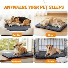 2026 Winter New Warm Dog Mat, Multiple Sizes Available, Suitable For Large, Medium And Small Pets, Cat Mat, Dog Mat, Dog Bed, Cat Bed - Grey - View 4
