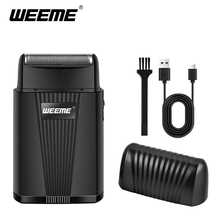WEEME Mini Reciprocating Electric Shaver For Men, 2 Colors Black Green Optional, Portable Pocket Car Travel Beard Razor With Protective Dust Cover, USB Fast Charge Shaving Tool For Business Trip Driving - Multicolor - View 9