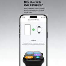 PANDA WATCH 11X Smartwatch, Supports Bluetooth Calling & Chat, Message Notifications, NFC Access Control, Sports Guidance, 3ATM Waterproof For Swimming, 2.08" HD Large Screen AI Watch, Compatible With IOS/Android, Built-In 380mAh Battery - White - View 8