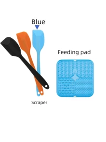 1pc Dog Licking Mat, Slow Feeder Mat, Sauce Licking Mat, Suction Cup Slow Feeder Mat, Silicone Slow Feeder Mat, Pet Dog Licking Mat, Halloween, Christmas - Multicolor - View 7
