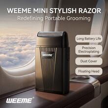 WEEME Mini Reciprocating Electric Shaver For Men, 2 Colors Black Green Optional, Portable Pocket Car Travel Beard Razor With Protective Dust Cover, USB Fast Charge Shaving Tool For Business Trip Driving - Multicolor - View 7