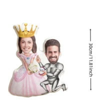 1個客製化3D列印人形抱枕，情侶婚紗紀念照，獨特個性化設計，生日節日、週年紀念家居裝飾，客廳臥室，情人節婚禮裝飾，萬聖節、聖誕節、感恩節 - 求婚情侶 - 查看 16