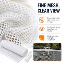 Pet Stair Safety Net - Cat/Dog Safety Fence, Sturdy Pet Barrier, Suitable For Home Stairs, Hallways, Scratch-Resistant, Wear-Resistant, Strong Load-Bearing, Suitable For Cats, Dogs, Other Pets - Multicolor - View 3