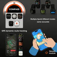 PANDA WATCH 11X Smartwatch, Supports Bluetooth Calling & Chat, Message Notifications, NFC Access Control, Sports Guidance, 3ATM Waterproof For Swimming, 2.08" HD Large Screen AI Watch, Compatible With IOS/Android, Built-In 380mAh Battery - White - View 7