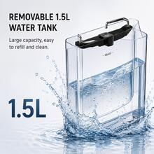OCTAVO 20 Bar 義式濃縮咖啡機，內建奶泡器，1350W 自動咖啡機，觸控螢幕面板，可拆卸式 1.5L 水箱，適合家用廚房 - 美規A型插(110-127V) - 查看 8