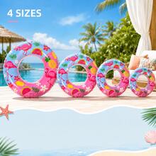 火烈鳥與鳳梨圖案充氣游泳圈，成人用，特大加厚，中性手臂浮圈救生圈，PVC材質，適合夏季水上運動、泳池派對、海灘派對、游泳池、海灘、夏季度假，夏季必備 - 火烈鳥 - 查看 15