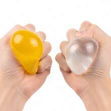 Non-Rebounding Transparent Crystal Ball Squeeze Toy, Soft TPR Stress Relief Ball, Malleable Sensory Squishy Toy, Adult Office Desk Decor, Fun Birthday Gift - Multicolor - View 8