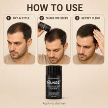 BUNEE Hair Fiber Powder 15g Single Bottle, Gentle & Non-Irritating Coverage For Thinning Hair, Natural-Looking Hair Filler Powder, Waterproof, Sweat-Resistant, Long-Lasting Hold, Suitable For Men & Women, Sensitive Scalp Friendly - Multicolor - View 4