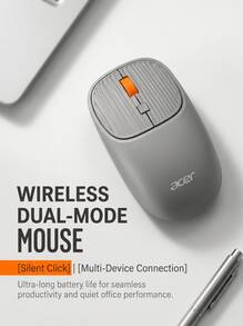 Acer OKR250 Kombo Keyboard dan Mouse Nirkabel Ultra Tipis: Koneksi Bluetooth 5.0 Dual-mode, Dapat Diisi Ulang, Kombinasi Keyboard dan Mouse Senyap, Portabel untuk Laptop dan Penggunaan Kantor, Daya Tahan Baterai Lama, Kebisingan Rendah, Perangkat Tambahan Komputer Rumah - View 22