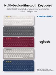 Logitech K380 Wireless Keyboard Dual-Mode Office Portable Silent Phone Laptop Ergonomic Design Tablet Laptop Phone Universal Lightweight Portable - View 2