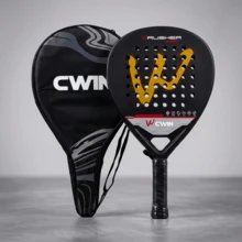 Full Carbon Fiber Plate Tennis Racket With Matching Storage Bag, High Rigidity Shock-Absorbing Handle, Stable Ball Control Lightweight Beach Tennis Racket, Suitable For Intermediate To Advanced Players - Multicolor - View 13