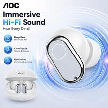 AOC ACT1531 True Wireless ANC Earbuds 1 Set, Peredam Kebisingan Aktif, Sinkronisasi Audio Latensi Rendah, Stereo Bass Dalam, Ringan dan Nyaman Dipakai, Cocok untuk Olahraga, Perjalanan, Kantor, dan Belajar, Kompatibel dengan Smartphone, Tablet, dan Laptop - View 6