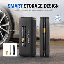Carsun Portable Air Pump 150 PSI Dual Screen Wireless Digital Display Auto Shut-Off Hidden Storage Box LED Light SOS Red Light Car Accessories Women's Style - Dual-screen Digital Display Model - View 4