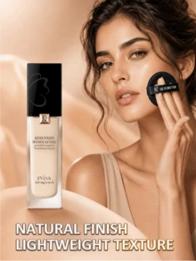 FV Full Coverage Foundation - Foundation Matte Tahan Lama dan Bernapas, Pengaplikasian Cepat, Menciptakan Tampilan Alami Seperti Tanpa Makeup, Cocok untuk Riasan Kecantikan Wanita dan Anak Perempuan - V02 Hidrasi Mencerahkan - View 10