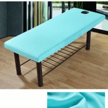 Beauty Massage Bed Cover, Face Hole Bed Cover, Elastic Bed Cover, Full Elastic Protective Cover, Solid Color Massage Therapy Bed Cover, Dust-Proof Protective Cover - Multicolor - View 10