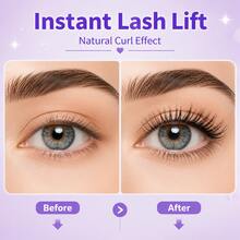 MONKIDS Purple Cat-Shaped Eyelash Curler With Comb, Includes Multiple Replacement Silicone Pads. Built-In Comb Design Separates Lashes Without Pinching Eyelids, Easily Creates Long-Lasting Sun-. Fits Eye Shape, Sturdy Metal Body, Compact And Portable, Suitable For Daily Makeup And Travel. - Purple - View 6