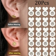 4/8/10/12/14pcs Silicone Earring Backs, Anti-Slip Anti-Drop Ear Plugs, Earring Back Covers, Suitable For Pendant Earrings, Large Earrings, Earrings And Ear Lobe Replacements - Multicolor - View 20