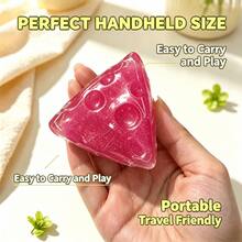 1pc-Squishy Ice Cream Cheese, Colorful Mini Cheese-Shaped Realistic Figurines, With Smooth And Soft Surfaces, Portable Desktop Handheld Accessories - Sleep Aid - Birthday Gift - Holiday Gift - Emotional Healing Toy - Multicolor - View 19