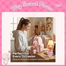 Official Sanrio Piano "Little Daisy" Series Plush Charm-Soft And Adorable Keychain That Makes The Perfect Accessory For Backpacks And Plush Keyrings. - Multicolor - View 5